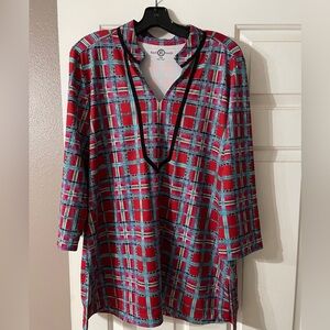 Kaeli smith plaid tunic shirt- like new
